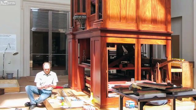 Le timelapse de la restauration d'un orgue de 1830 : juste merveilleux