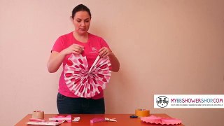 [Tuto] Comment monter un mur de Rosaces en Papier en Décorations de baby shower et fêtes