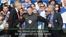 Wenger wants 'to go peacefully' ahead of final Mourinho meeting