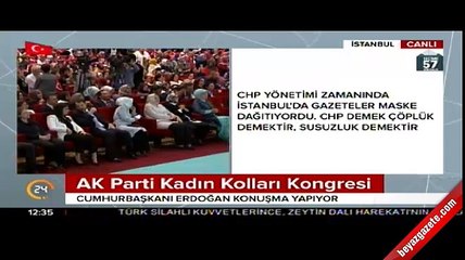 Cumhurbaşkanı Erdoğan'dan CHP'ye salvolar