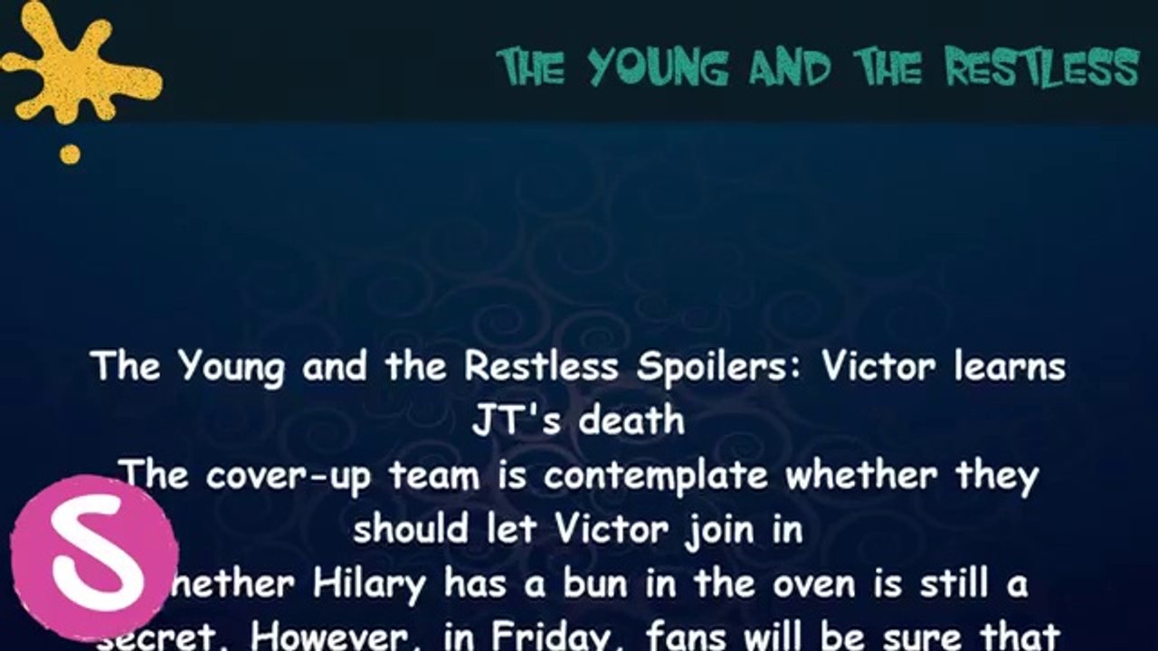 The Young and the Restless Spoilers- Victor learns JT's death