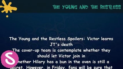 The Young and the Restless Spoilers- Victor learns JT's death