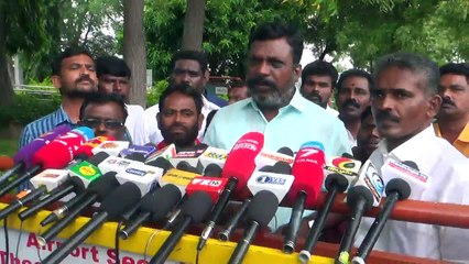 18 எம்எல்ஏக்கள் வழக்கு, ஸ்டெர்லைட் பற்றி திருமாவளவன் பேட்டி