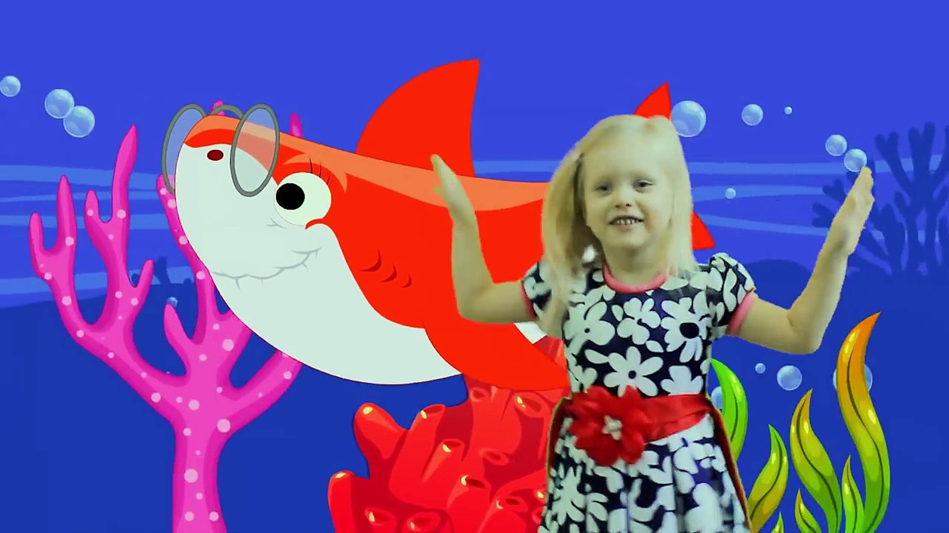 ⁣BABY SHARK BABY shark man Songs for children Doo Doo Doo Nursery Rhymes and Kids Songs- Russian