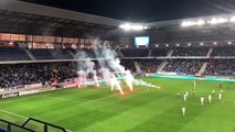 Les Ultras de Sochaux font une démonstration de colère contre Lorient
