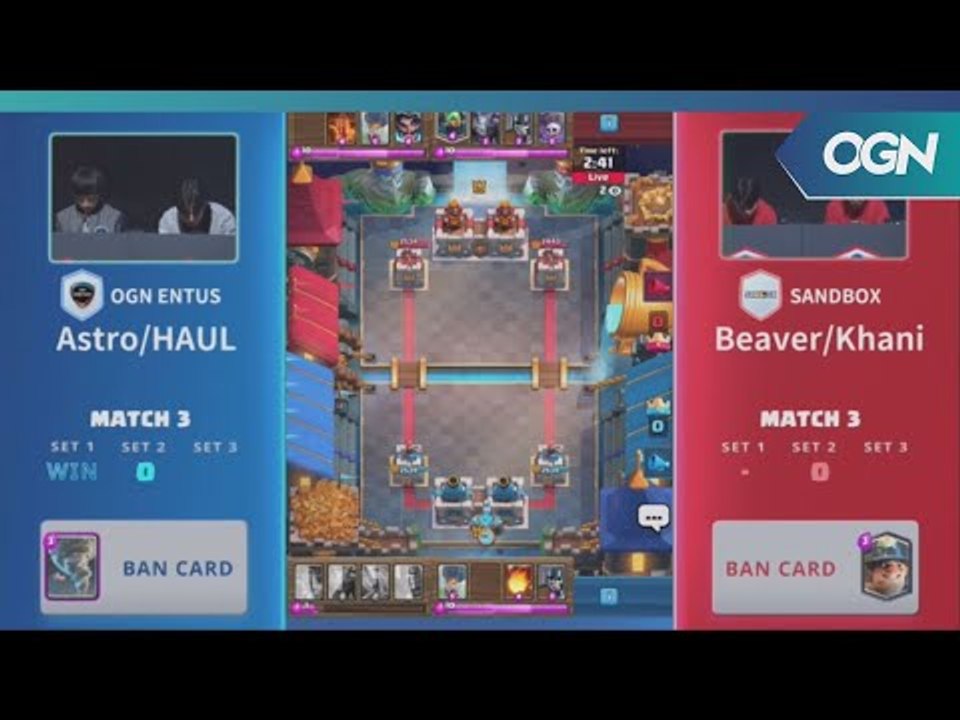 [하이라이트] OGN ENTUS vs SANDBOX 2set 180428 - 클래시 로얄 리그 아시아 (CRL) 클래시 로얄 리그 아시아 2화