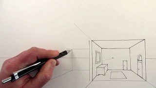 How to Draw a Room in One-Point Perspective in a House