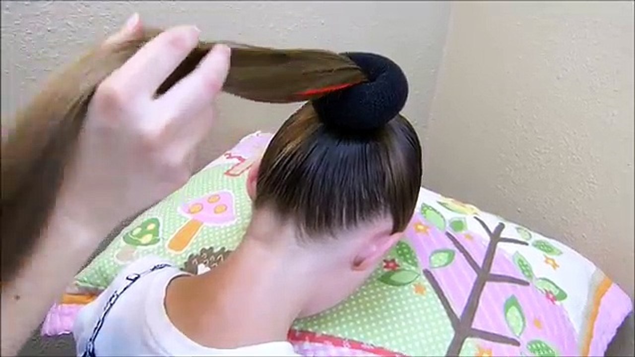 Ribbon Swirl Bun Hairstyle Tutorial