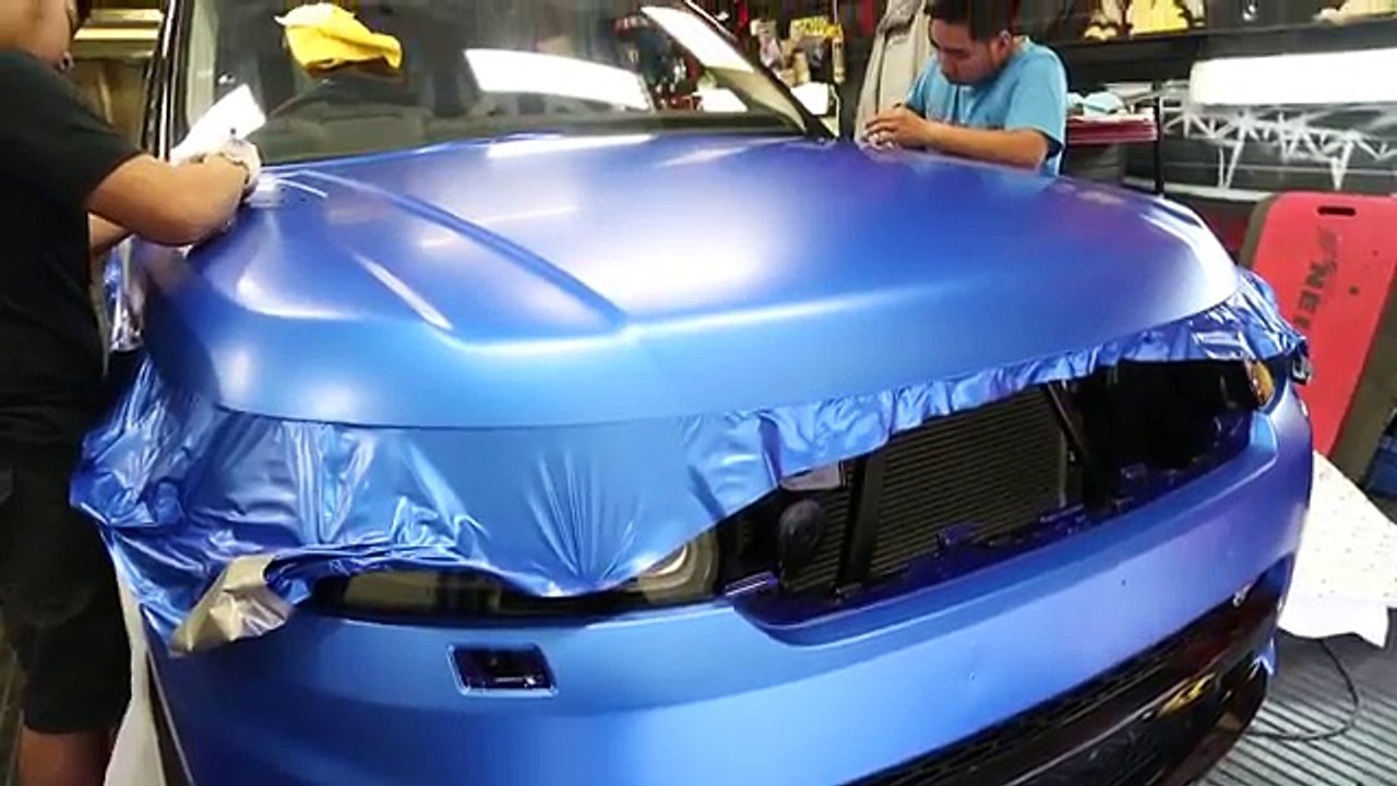 Range Rover Sport SVR wrapped Camo Blue