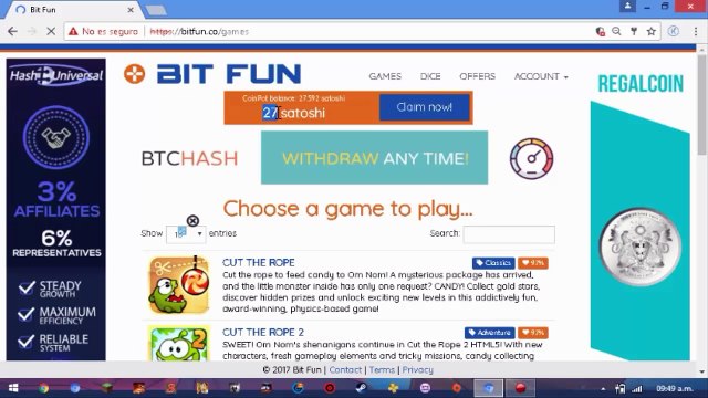 Mejores Faucets para Ganar Satoshis Gratis sin inversión