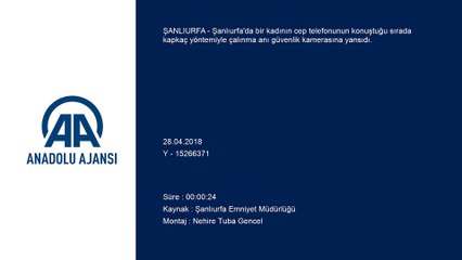 Kapkaç anı güvenlik kamerasına yansıdı - ŞANLIURFA