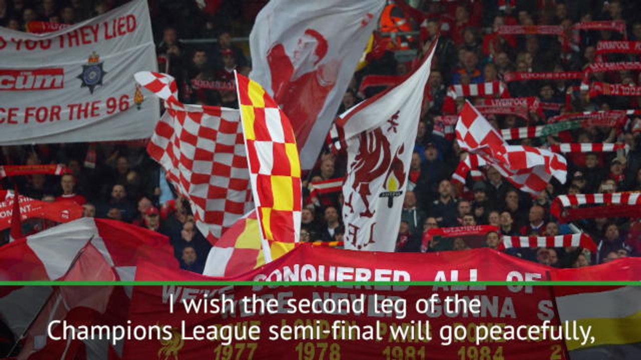 Di Francesco's message of support for injured Liverpool fan