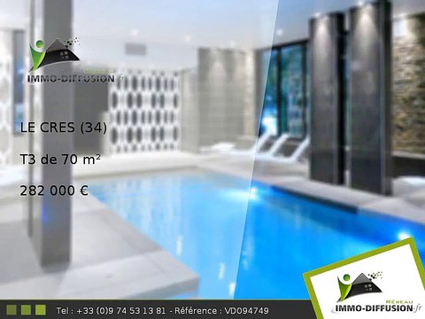 T3 A vendre Le cres 70m2 - Lac du cres