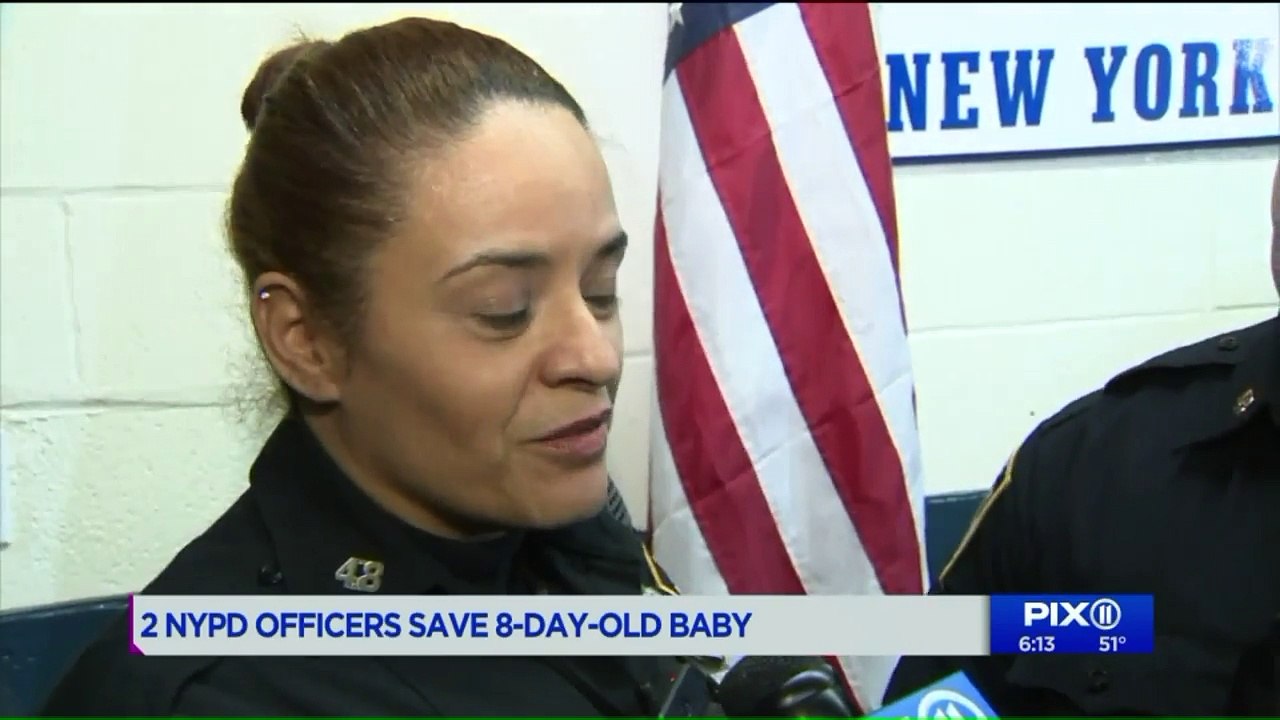 NYPD Officers Save Choking Newborn Baby