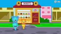 Mega Gummy Bear crying Donuts Hot Dog Ice Cream finger family kids