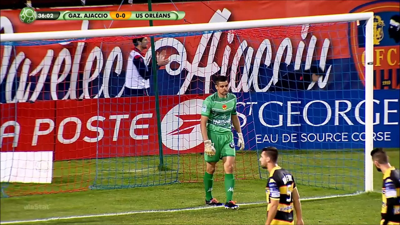 J36 : GFC Ajaccio 1-0 US Orléans