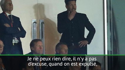 Demie - Simeone : "Mon expulsion ?  Je dois m'améliorer dans ce domaine"