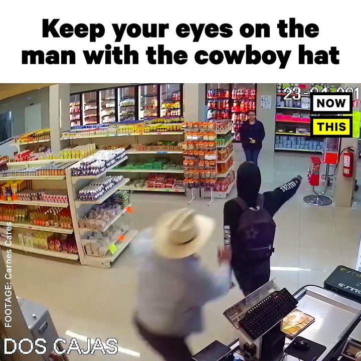 This guy picked the wrong store to rob