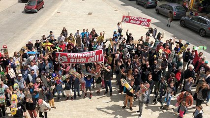 Rassemblement en soutien au projet de skatepark