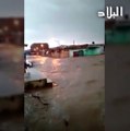 فيضانات ببلدية عين افقه بالجلفة !!