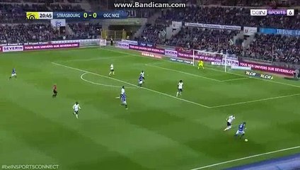 Saadi  Super  Goal      HD   Strasbourg 1 - 0	 Nice  28-04-2018