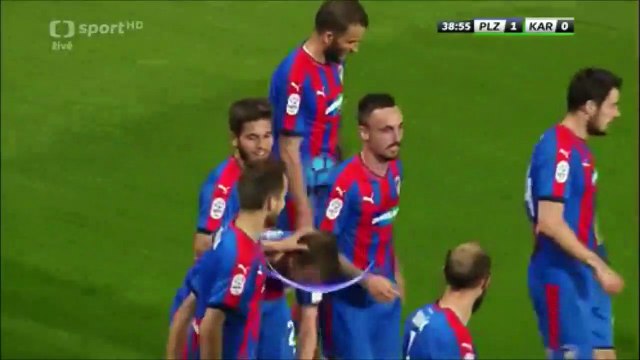 1-0 Tomáš Hořava Goal Czech Rep. Synot-liga - 28.04.2018 Viktoria Plzen 1-0 MFK OKD Karvina