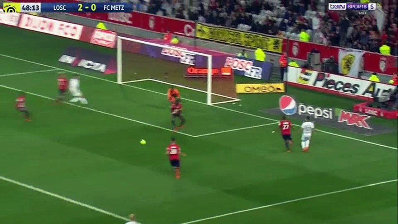 Nolan Roux Goal HD - Lille 2 - 1 FC Metz - 28.04.2018 (Full Replay)