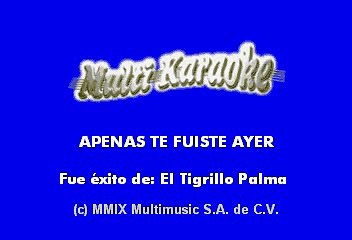 Download Video: El Tigrillo Palma - Apenas Te Fuiste Ayer (Karaoke)