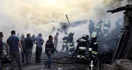 Sivas'ta 3 Saatte Söndürülen Yangında, 400 Ton Kereste Kül Oldu