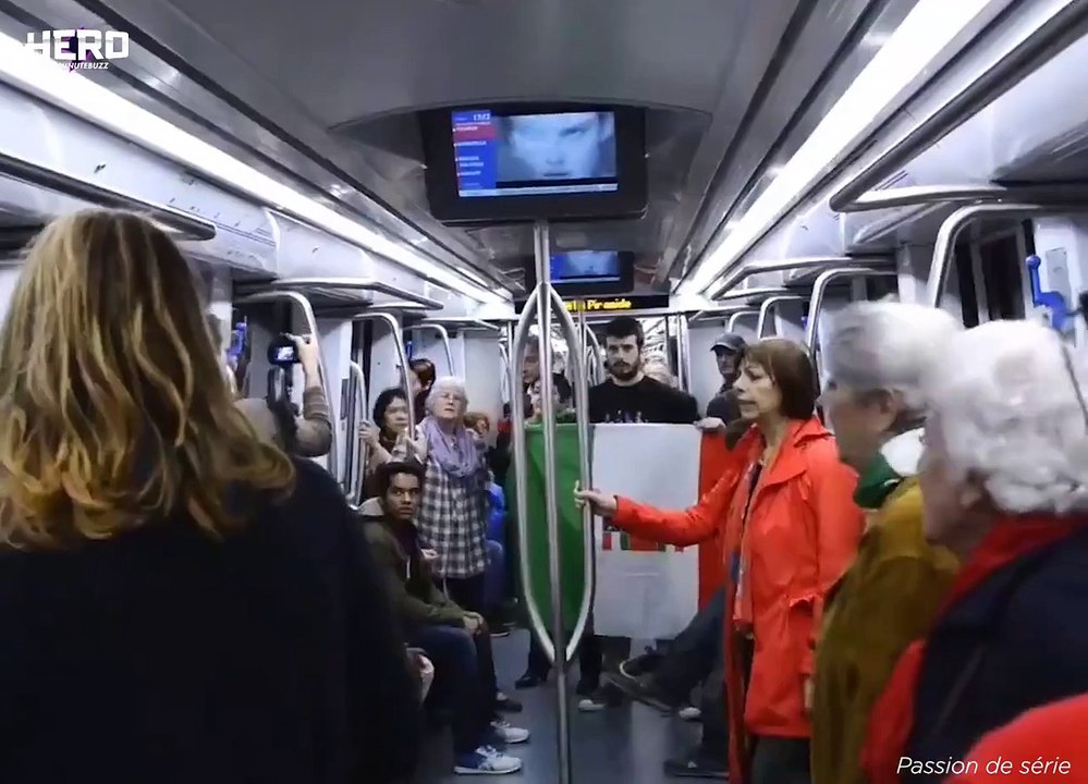 Défi du jour, lancer dans le métro un gros Bella Ciao ! Cap ou pas cap ? via HERO