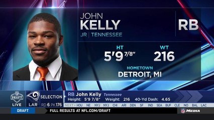 Rams select John Kelly No. 176 in the 2018 NFL Draft