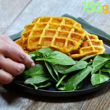 On va se régaler au dîner avec ces gaufres de patates douces healthy ☺LA RECETTE :