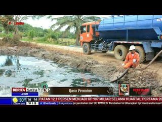 Ketinggian Semburan Minyak di Aceh Terus Mengecil