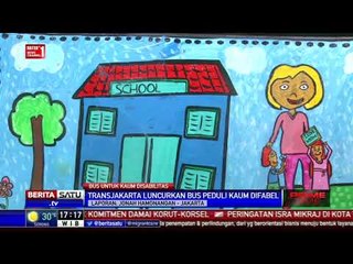 Melihat Lebih Dekat Bus Transjakarta yang Dilukis Anak Difabel