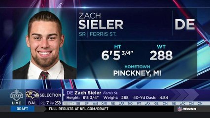 Ravens select Zach Sieler No. 238 in the 2018 NFL Draft