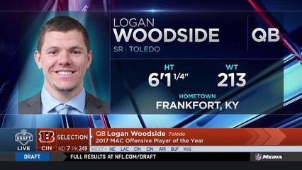 Bengals select Logan Woodside No. 249 in the 2018 NFL Draft
