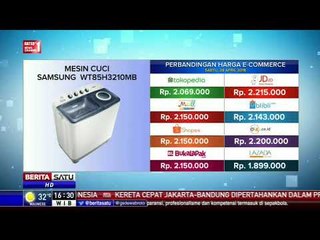 Perbandingan Harga E-Commerce: Mesin Cuci Samsung WT85H3210MB