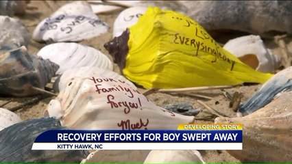 Search Turns to Recovery Effort for Child Swept Away by Wave on Kitty Hawk Beach