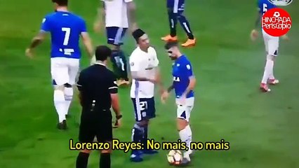 Lorenzo Reyes pide "No mais" a jugador de Cruzeiro