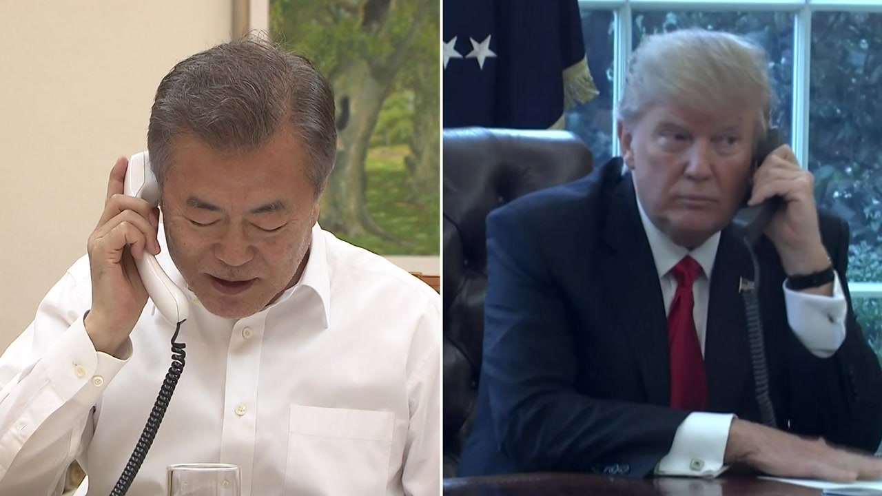 한미 정상 1시간 15분 최장 시간 통화..."북미 회담 조속 개최" / YTN
