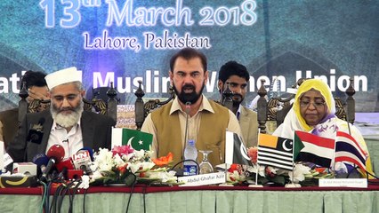 Abdul Ghafar Aziz Addressing the Conference (Arabic) "Women Pillars of Civilization"