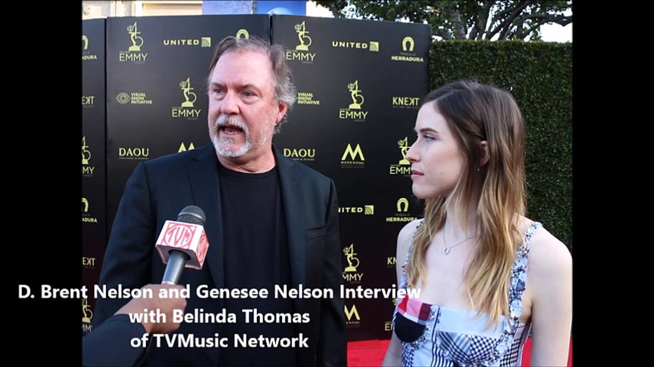 D.  Brent Nelson and Genesee Nelson at 2018 Daytime Emmy Awards