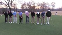 9 golfistas 1 agujero