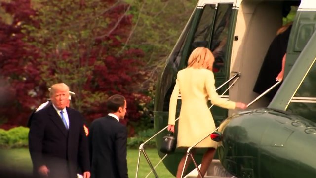 Donald Trump et Emmanuel Macron affichent leur complicité à Washington