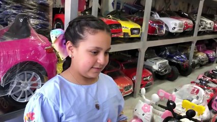 سباق الدراجات بين جنى وجاد وإياد في محل الألعاب _ طيور الجنة