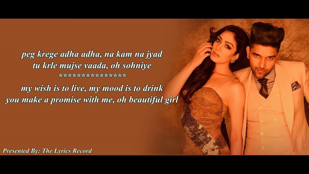 Raat Kamaal Hai Guru Randhawa Lyrics Translation