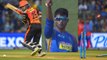 IPL 2018 RR vs SRH : Shikhar Dhawan bowled out for 6 runs , Krishnappa Gowtham strikes