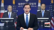 S. Korea, U.S. defense ministers to work for N. Korea's peaceful denuclearization