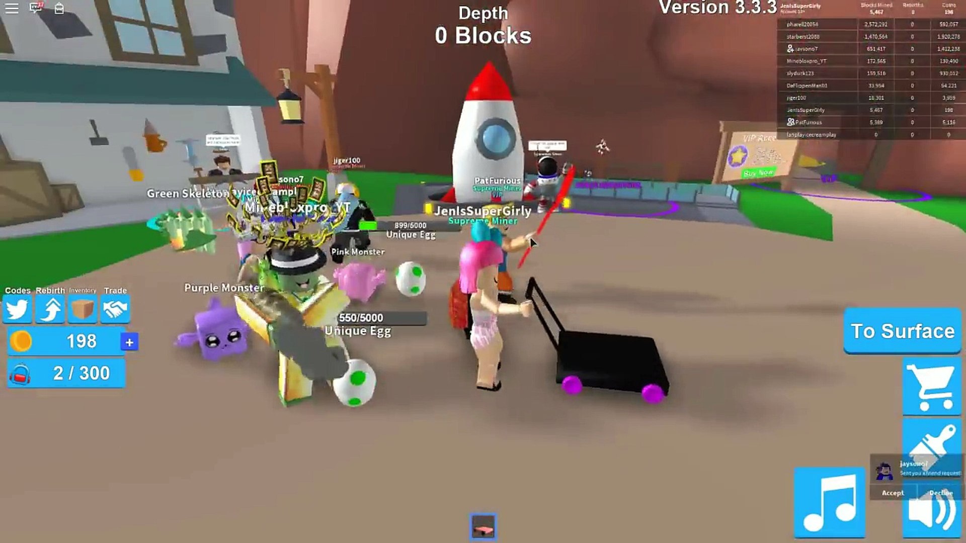 Pat And Jen Roblox Mining Sim Master