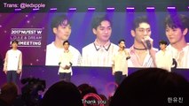 [ENG SUB] LOVE & DREAM fanmeeting - Baekho ment